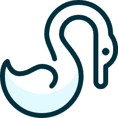 Swan 1 Icon from Ultimate Duotone Set