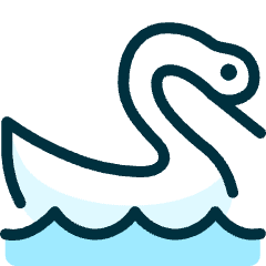 Swan Water Icon from Ultimate Duotone Set