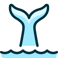 Whale Tail Icon from Ultimate Duotone Set
