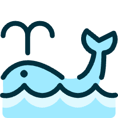 Whale Water Icon from Ultimate Duotone Set