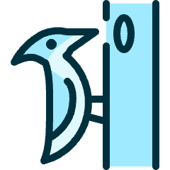 Wild Bird Woodpecker Icon from Ultimate Duotone Set
