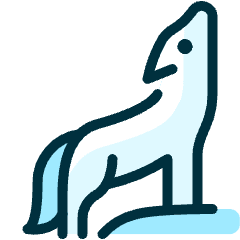 Wolf Body Howl Icon from Ultimate Duotone Set