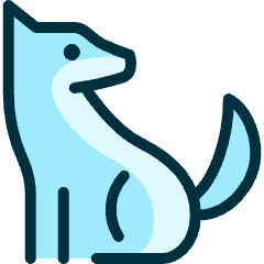 Wolf Sit 1 Icon from Ultimate Duotone Set