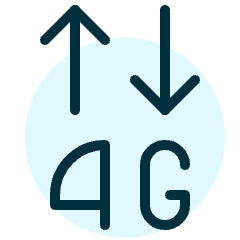 Cellular Network 4g Icon from Ultimate Duotone Set