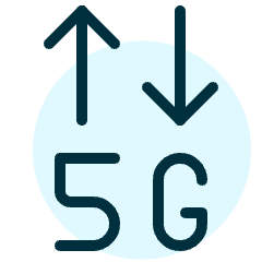 Cellular Network 5g Icon from Ultimate Duotone Set
