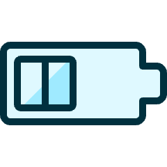 Charging Battery Two Bars Icon from Ultimate Duotone Set