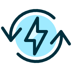 Charging Flash Sync Icon from Ultimate Duotone Set