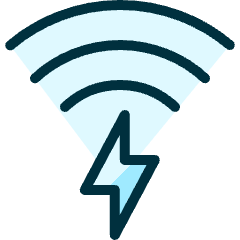 Charging Flash Wifi Icon from Ultimate Duotone Set