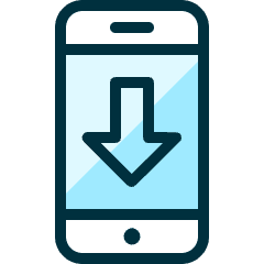 Phone Action Download Icon from Ultimate Duotone Set