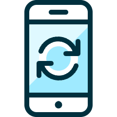 Phone Action Sync Icon from Ultimate Duotone Set