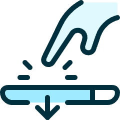 Force Touch Press Icon from Ultimate Duotone Set