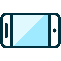 Mobile Phone Horizontal Icon from Ultimate Duotone Set