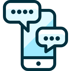 Phone Chatting Icon from Ultimate Duotone Set