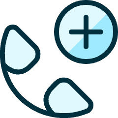 Phone Actions Add 1 Icon from Ultimate Duotone Set