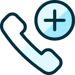 Phone Actions Add Icon from Ultimate Duotone Set