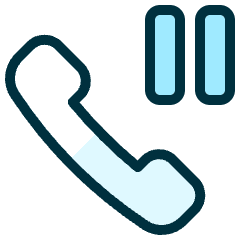 Phone Actions Pause Icon from Ultimate Duotone Set
