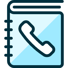 Phone Book Icon from Ultimate Duotone Set