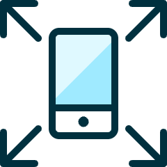Phone Expand Icon from Ultimate Duotone Set