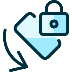 Phone Lock Left Icon from Ultimate Duotone Set