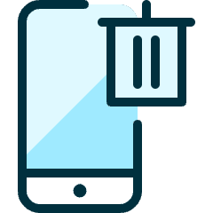 Phone Action Bin 1 Icon from Ultimate Duotone Set