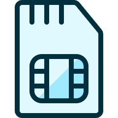 Sim Card 2 Icon from Ultimate Duotone Set