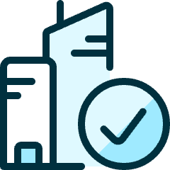 Real Estate Action Building Check Icon from Ultimate Duotone Set