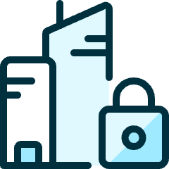 Real Estate Action Building Lock Icon from Ultimate Duotone Set