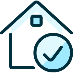 Real Estate Action House Check Icon from Ultimate Duotone Set