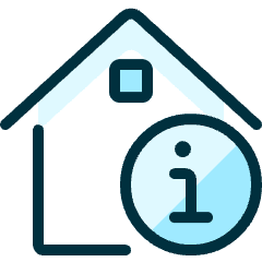 Real Estate Action House Information Icon from Ultimate Duotone Set
