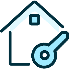 Real Estate Action House Key Icon from Ultimate Duotone Set