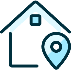 Real Estate Action House Pin Icon from Ultimate Duotone Set