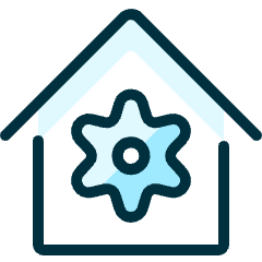 Real Estate Action House Settings 1 Icon from Ultimate Duotone Set