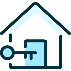 Real Estate Deal Key Icon from Ultimate Duotone Set