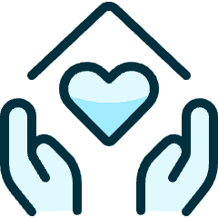 Real Estate Favorite Hands Heart Icon from Ultimate Duotone Set