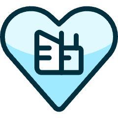 Real Estate Favorite Heart Building Icon from Ultimate Duotone Set