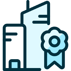 Real Estate Action Building Badge Icon from Ultimate Duotone Set