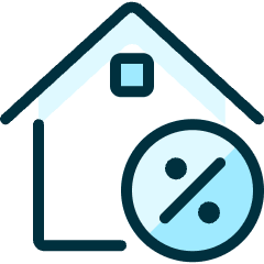 Real Estate Action House Percent Icon from Ultimate Duotone Set