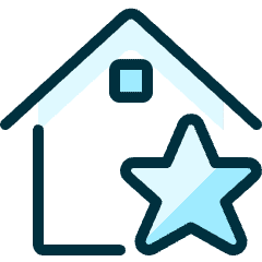 Real Estate Action House Star Icon from Ultimate Duotone Set