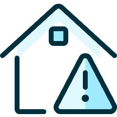 Real Estate Action House Warning Icon from Ultimate Duotone Set