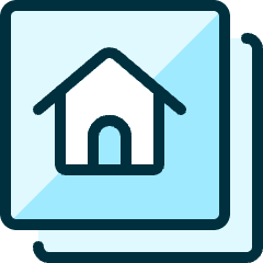 Real Estate House Icon from Ultimate Duotone Set