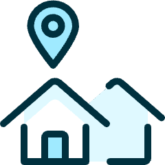 Real Estate Location House Pin Icon from Ultimate Duotone Set