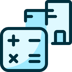 Real Estate Market Calculator Building Icon from Ultimate Duotone Set