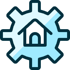 Real Estate Settings House 1 Icon from Ultimate Duotone Set