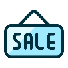 Real Estate Sign Board Sale Icon from Ultimate Duotone Set