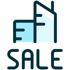 Real Estate Sign Building Sale Icon from Ultimate Duotone Set