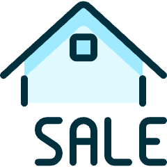 Real Estate Sign House Sale Icon from Ultimate Duotone Set
