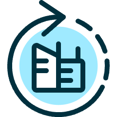Real Estate Update Building Refresh Icon from Ultimate Duotone Set