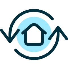 Real Estate Update House Sync Icon from Ultimate Duotone Set