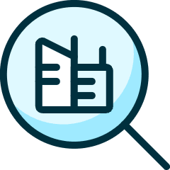 Real Estate Search Building Icon from Ultimate Duotone Set
