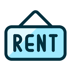 Real Estate Sign Board Rent Icon from Ultimate Duotone Set
